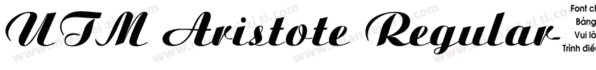 UTM Aristote Regular字体转换